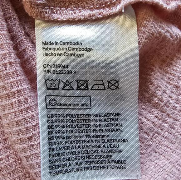 H&M Off-Shoulder Dusty Pink Cropped Blouse - Picture 13 of 14